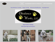 Tablet Screenshot of obedienceworks.com